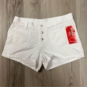 Jordache white shorts size 11/12 button fly. Front pockets vintage Y2K